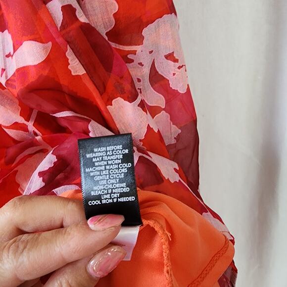 Torrid Midi Cotton Clip Dot Lace Up red Cottagecore Boho Dress 2X fairy peasant - Picture 8 of 10